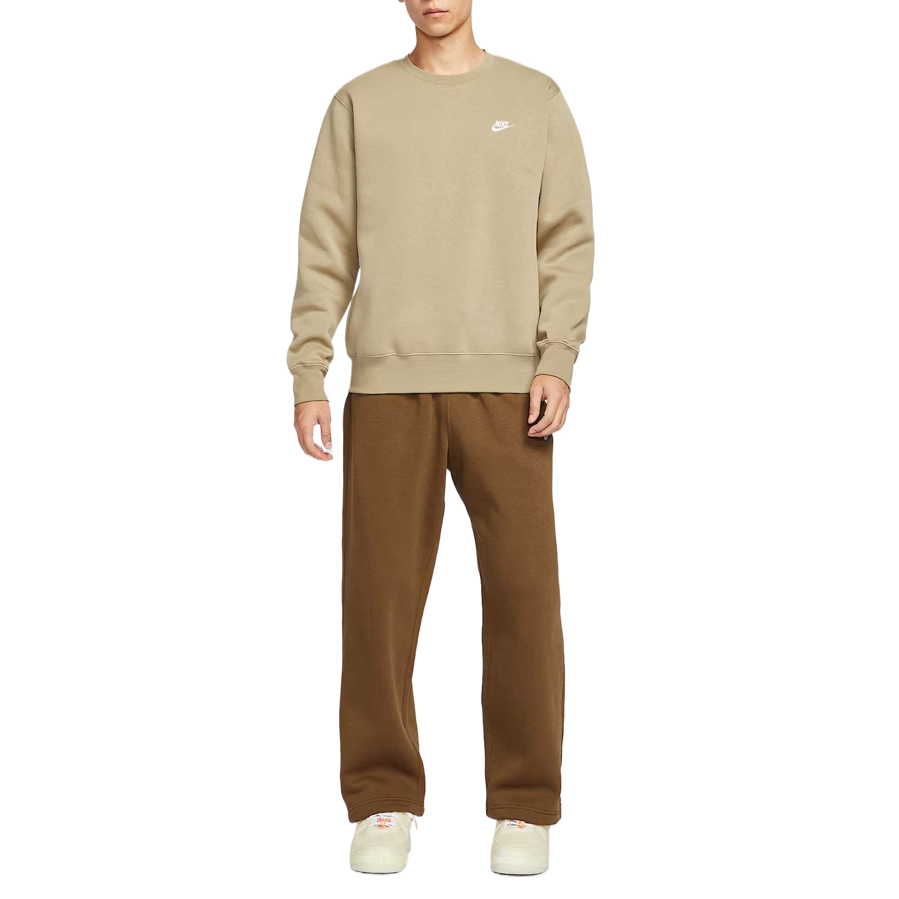 Nike Толстовка Club мужская Apricot Tea Brown — фото 4