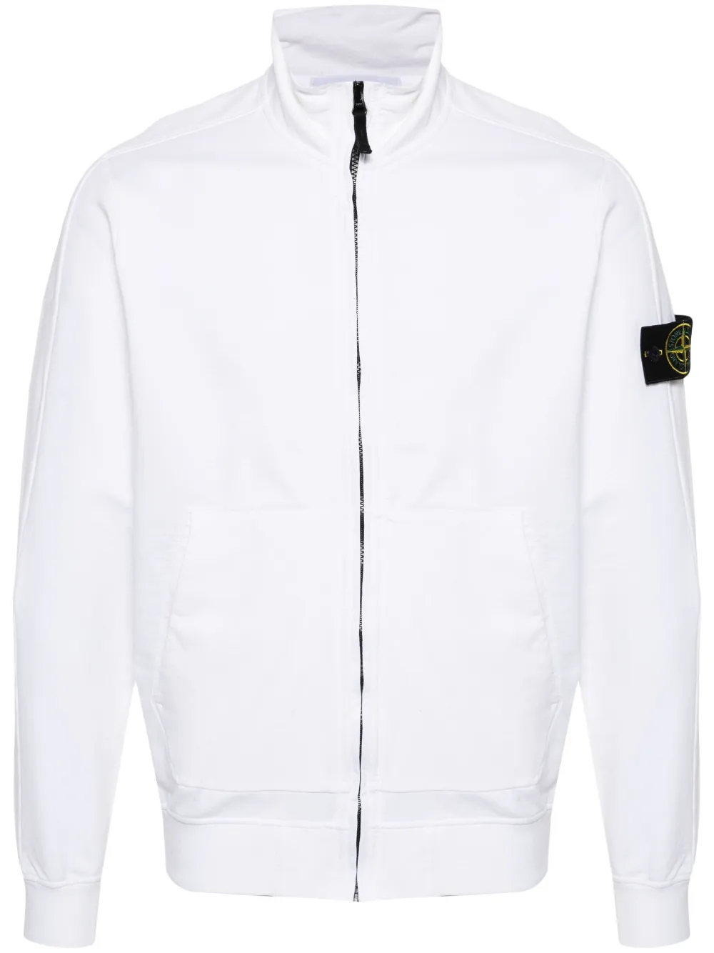 

Худи на молнии с логотипом Compass Stone Island, белый