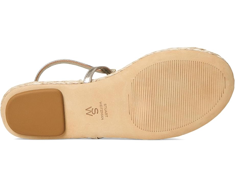 Сандалии Stuart Weitzman Felicity Espadrille Sandal, цвет Light Gold/Natural — фото 3