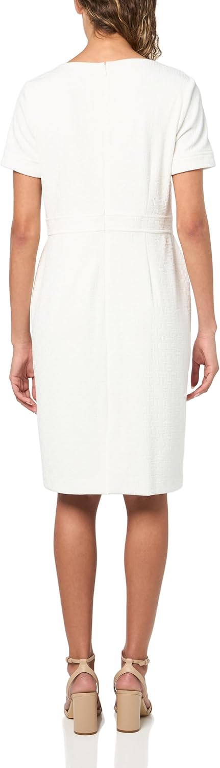 Женское повседневное платье-футляр с короткими рукавами от Tommy Hilfiger, Ivory — фото 2