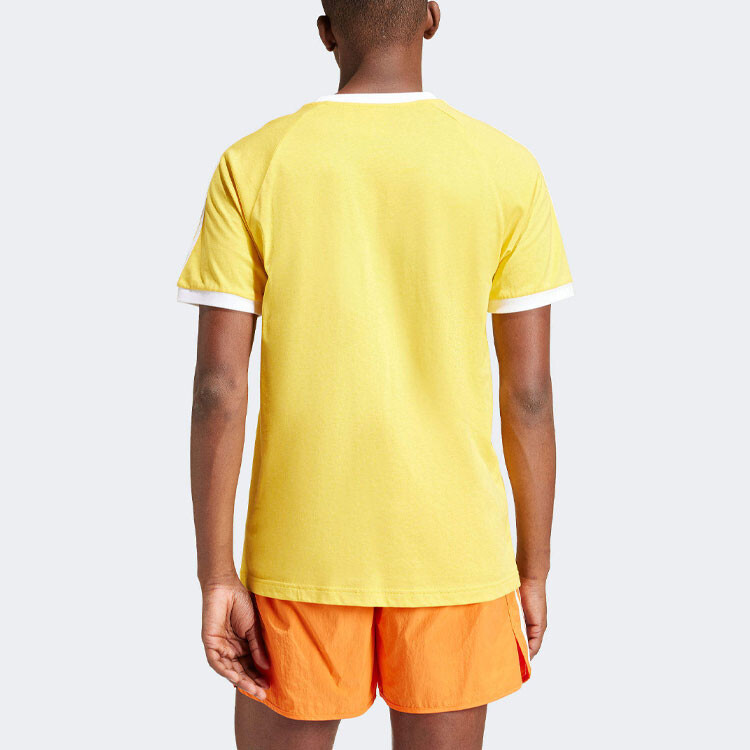 Футболка Adicolor мужская желтая Adidas Originals, желтый — фото 3
