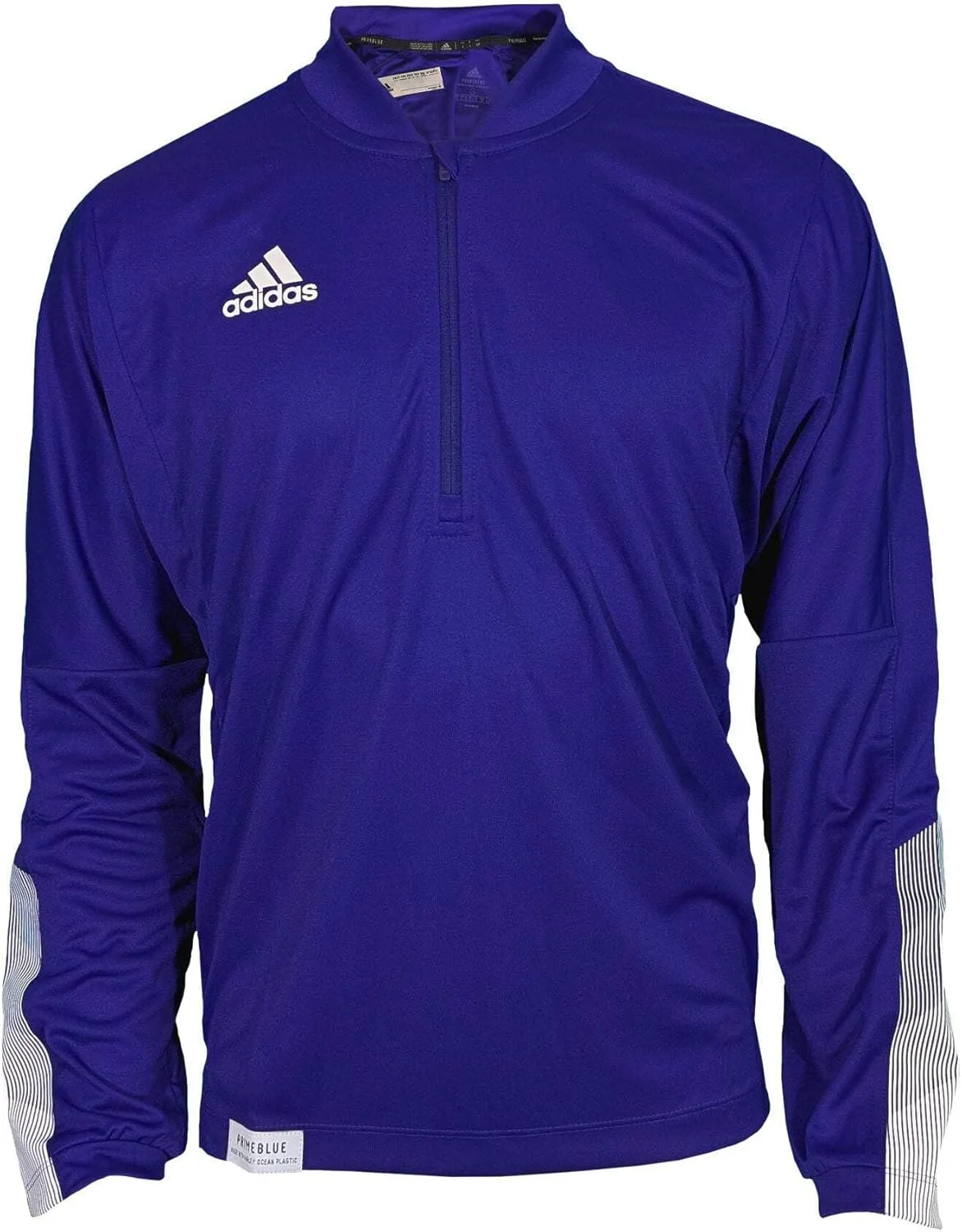 Толстовка Adidas с длинным рукавом и молнией на 1/4, Team Collegiate Burgundy/White