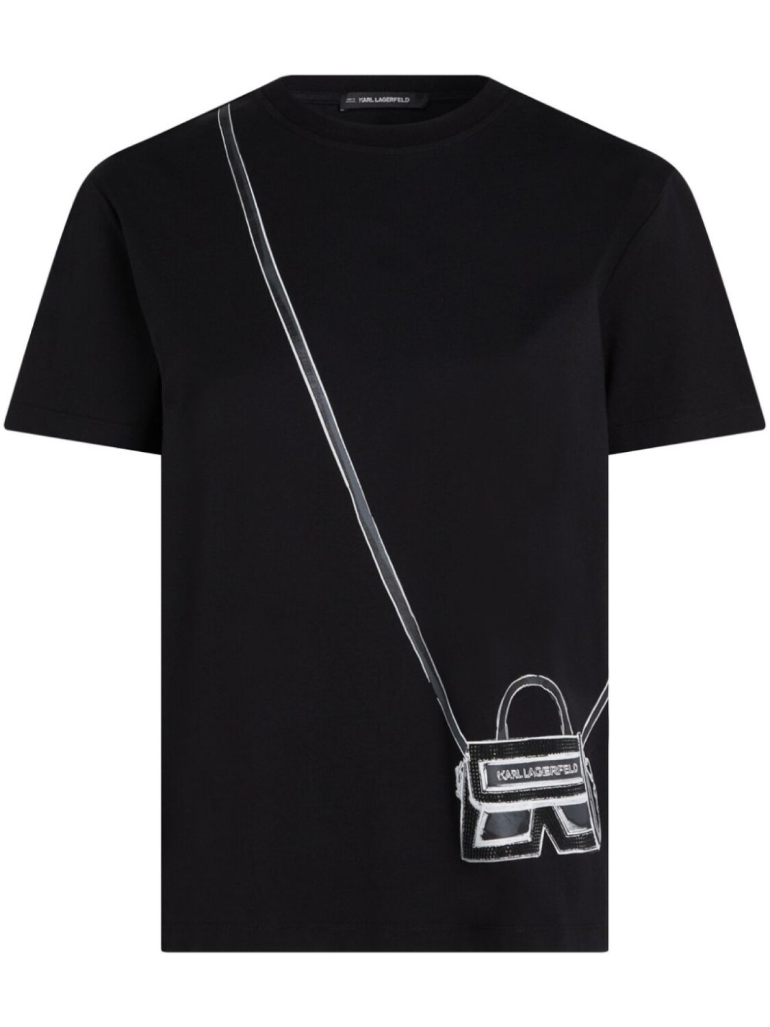 

Karl Lagerfeld футболка Ikon K из органического хлопка, черный
