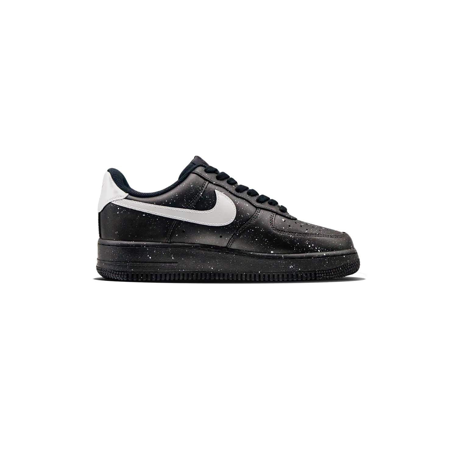Детские скейтбординг кеды Nike Air Force 1 Low Black Silver — фото 3