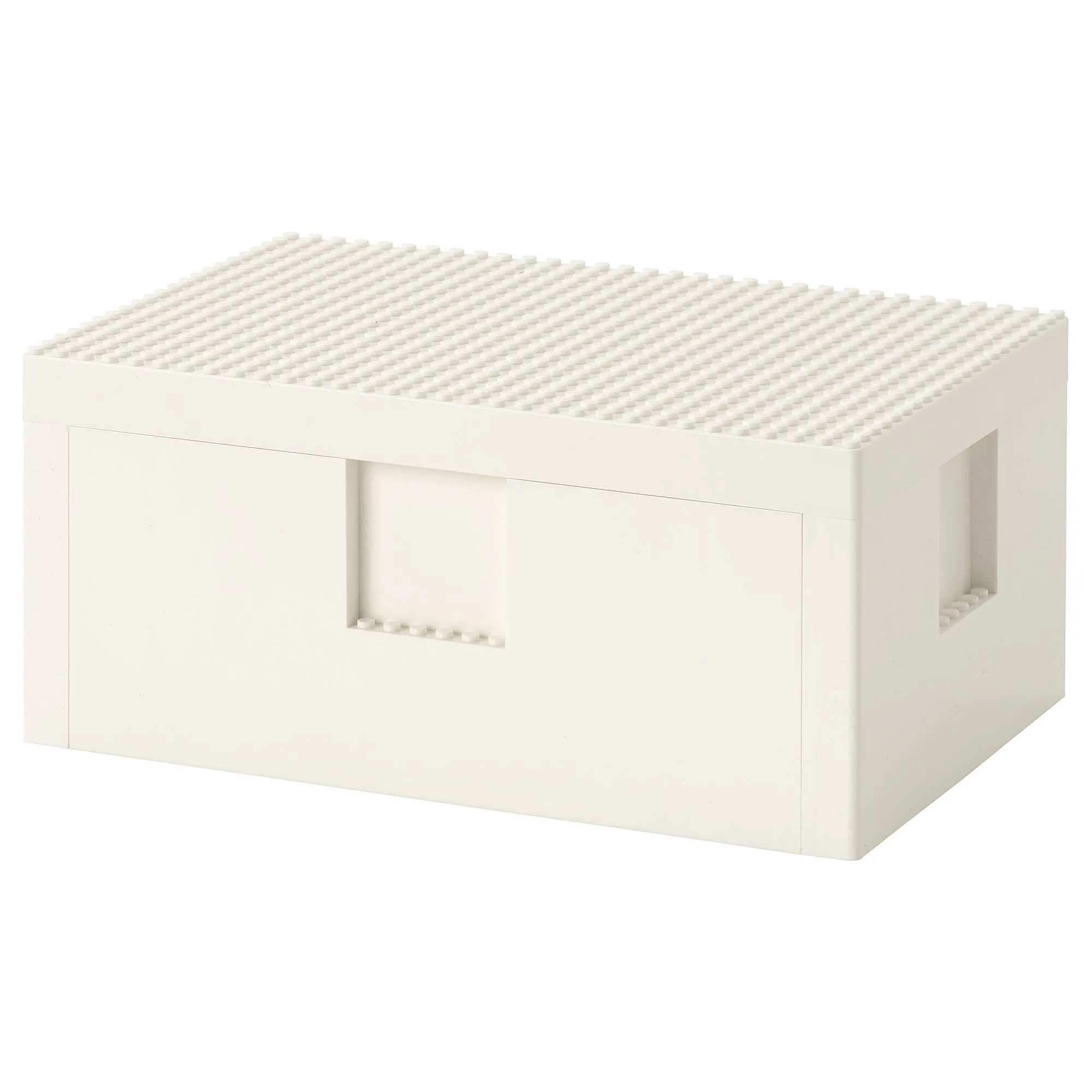 

Коробка LEGO с крышкой, белая, 26x18x12 см, BYGGLEK IKEA