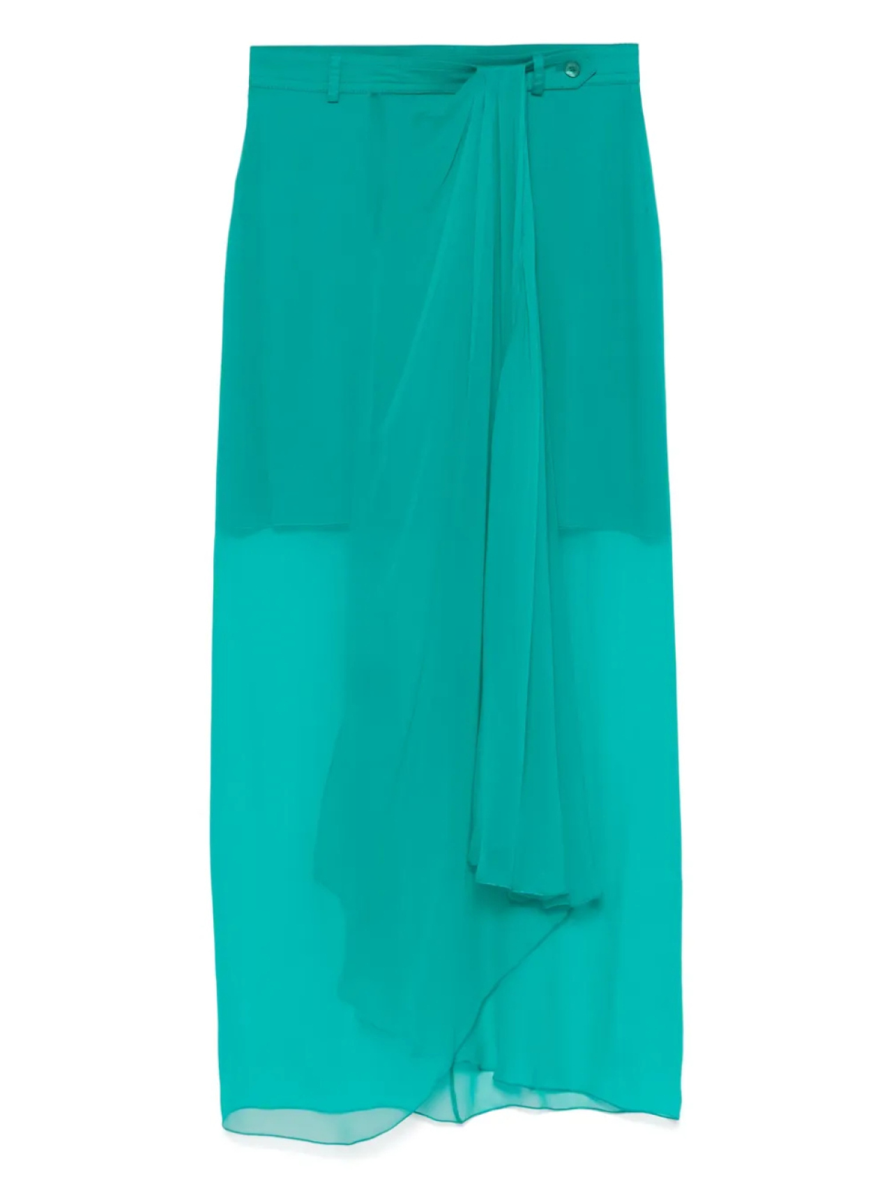 

Юбка с драпировкой Alberta Ferretti, зеленый