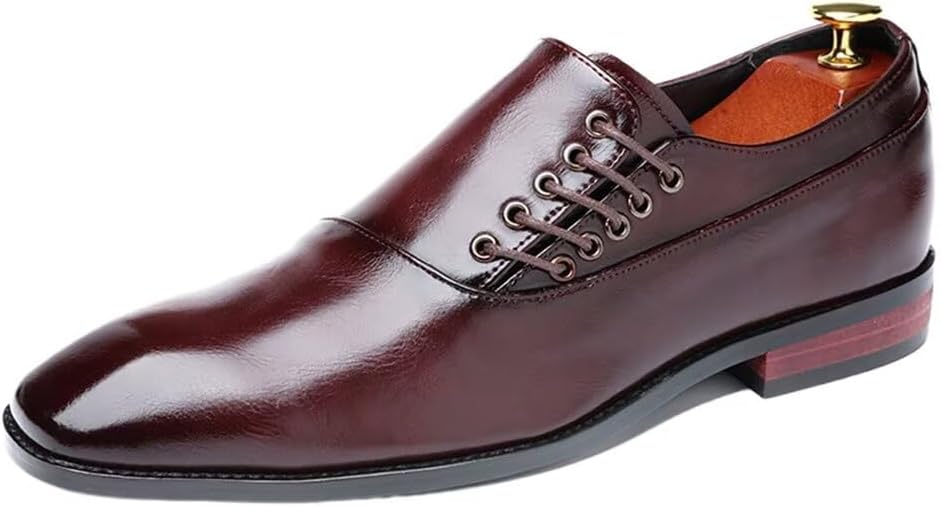 

Мужские оксфорды классические деловые туфли на шнуровке Легкая офисная обувь кроссовки Generic, красный