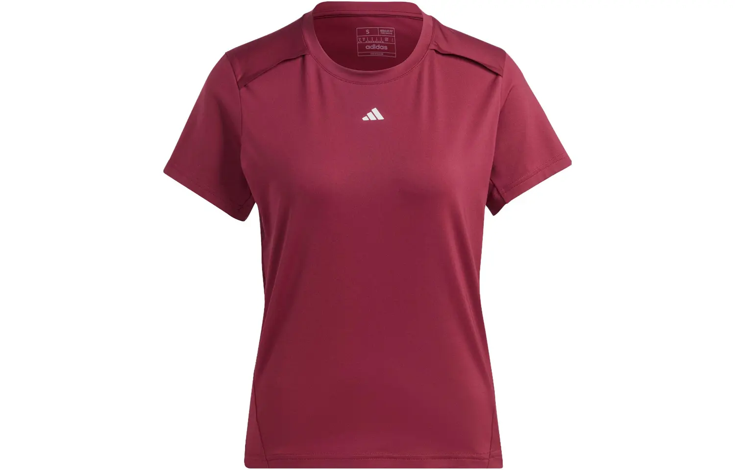 

Футболка женская тёмно-красная Adidas