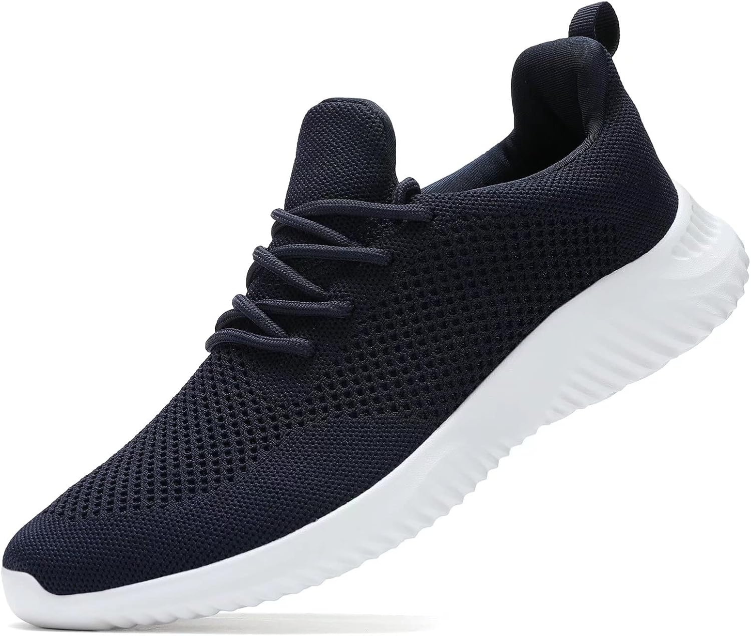 

Мужские слипоны для ходьбы, ультралегкие, дышащие, нескользящие кроссовки для бега, повседневная мода, сетчатые спортивные кроссовки для тренировок Wrezatro, темно-синий