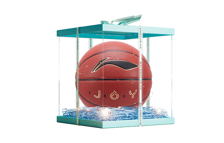 

LINING Баскетбольный мяч CBA Collection PU коричневый размер 7 тренировочный