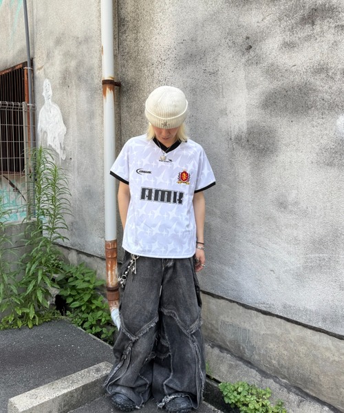 

Футболка игровая с логотипом AMK, унисекс, бренд Atmark, белый