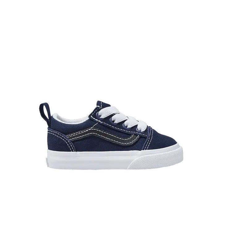 

Кроссовки Vans Old Skool Elastic Lace Toddler Fat Lace - Parisian Night, синий