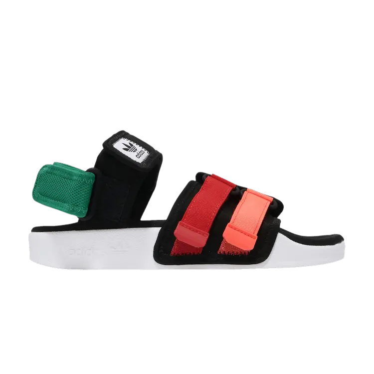

Кроссовки Adilette Sandal 4.0 'Black Scarlet True Orange', черный