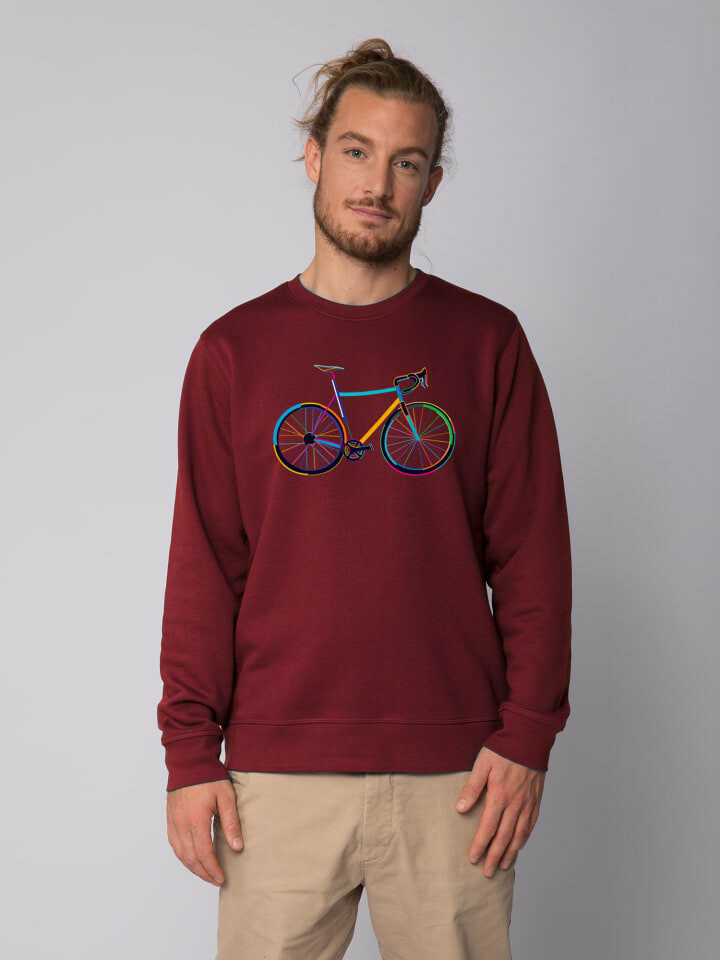 

Толстовка wat Apparel Fahrrad by night, цвет weinrot