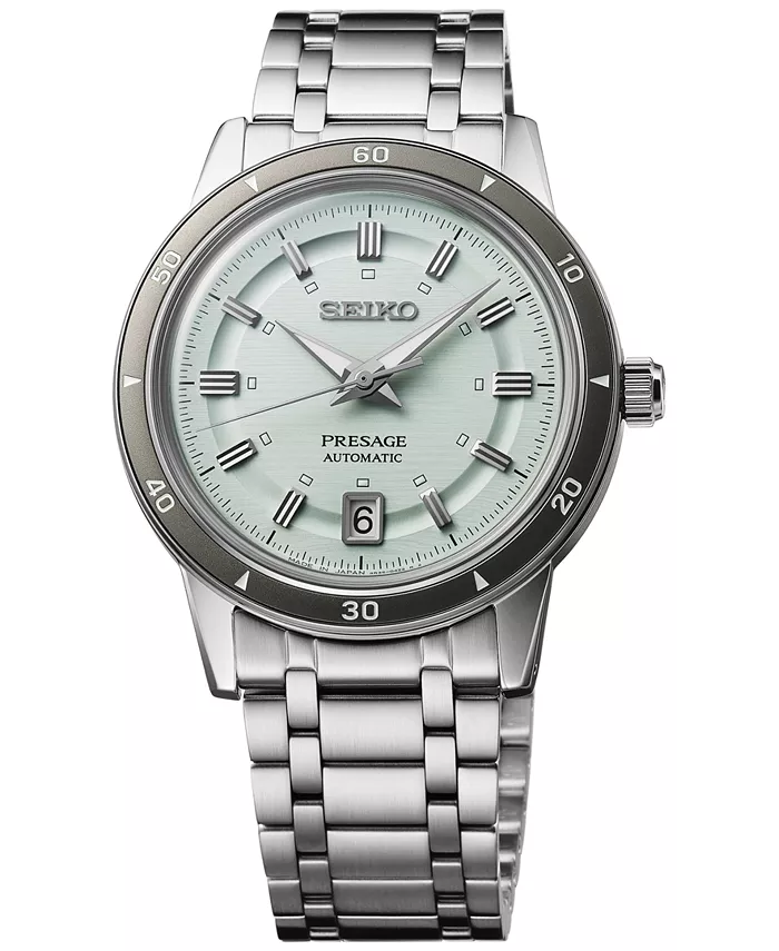 

Мужские автоматические часы Presage Style 60s на стальном браслете, 40 мм Seiko