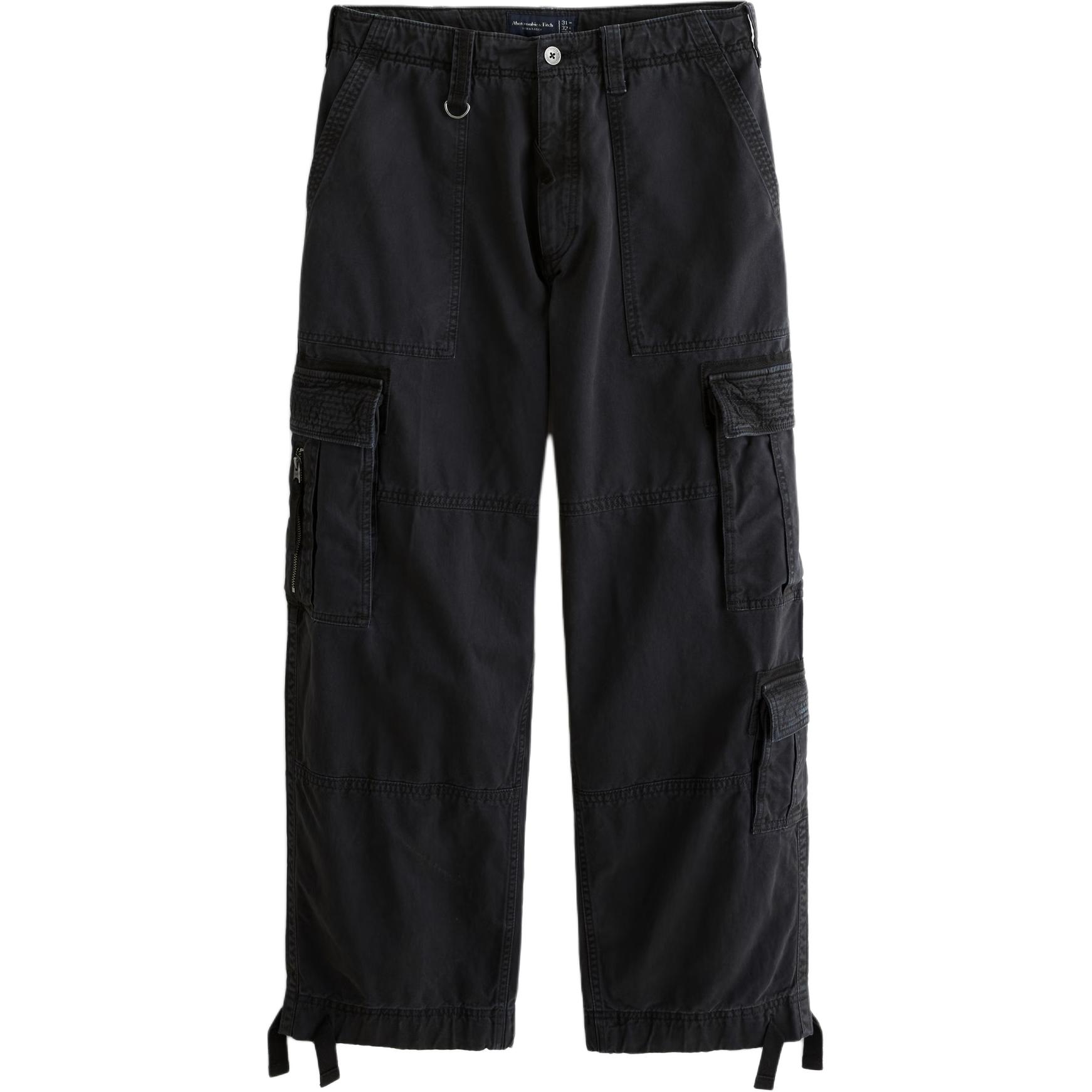 

Abercrombie＆Fitch Грузовые штаны мужские черные