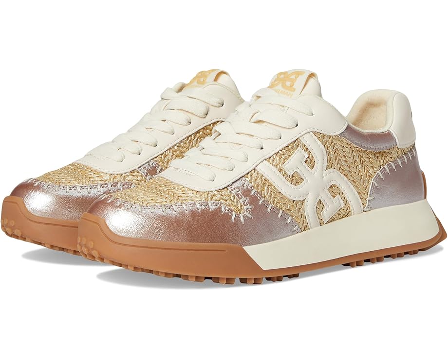 Кроссовки Sam Edelman Langley Woven, цвет Natural/Gold Raffia