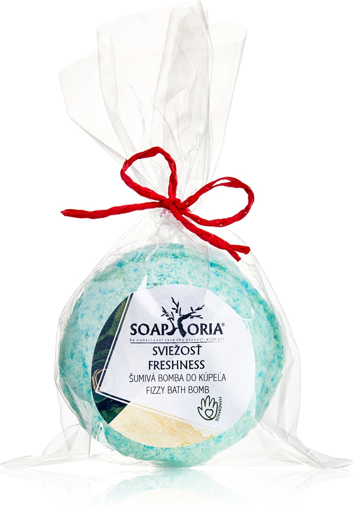 

Вдохните и выдохните свежесть шипящих пузырьков для ванны Soaphoria, svěžest 85 гр