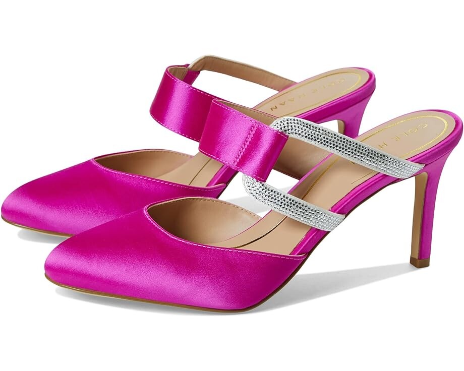 

Туфли Cole Haan Gabbie Jewel Mule 80 mm, цвет Pink Satin