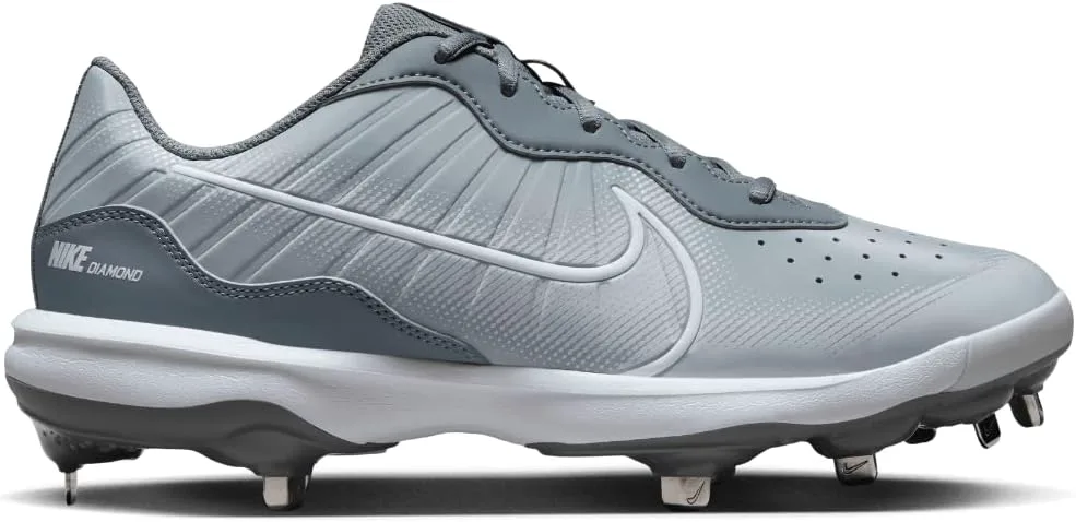 Бейсбольные бутсы Nike Alpha Huarache Varsity 4 Low Metal, серый