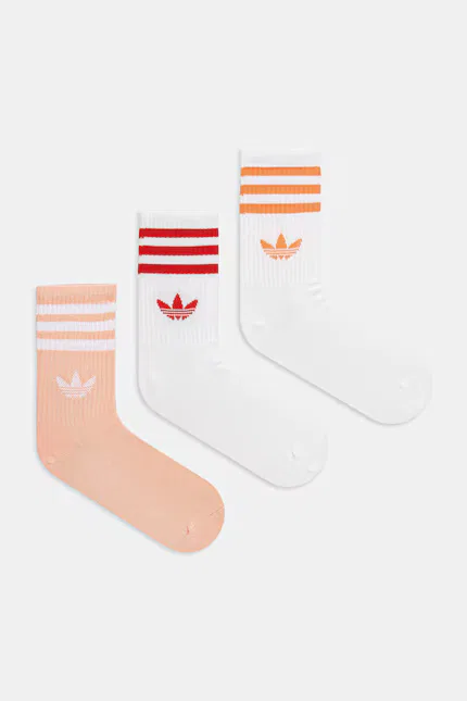 Носки 3 шт длинные Adidas Originals, оранжевый