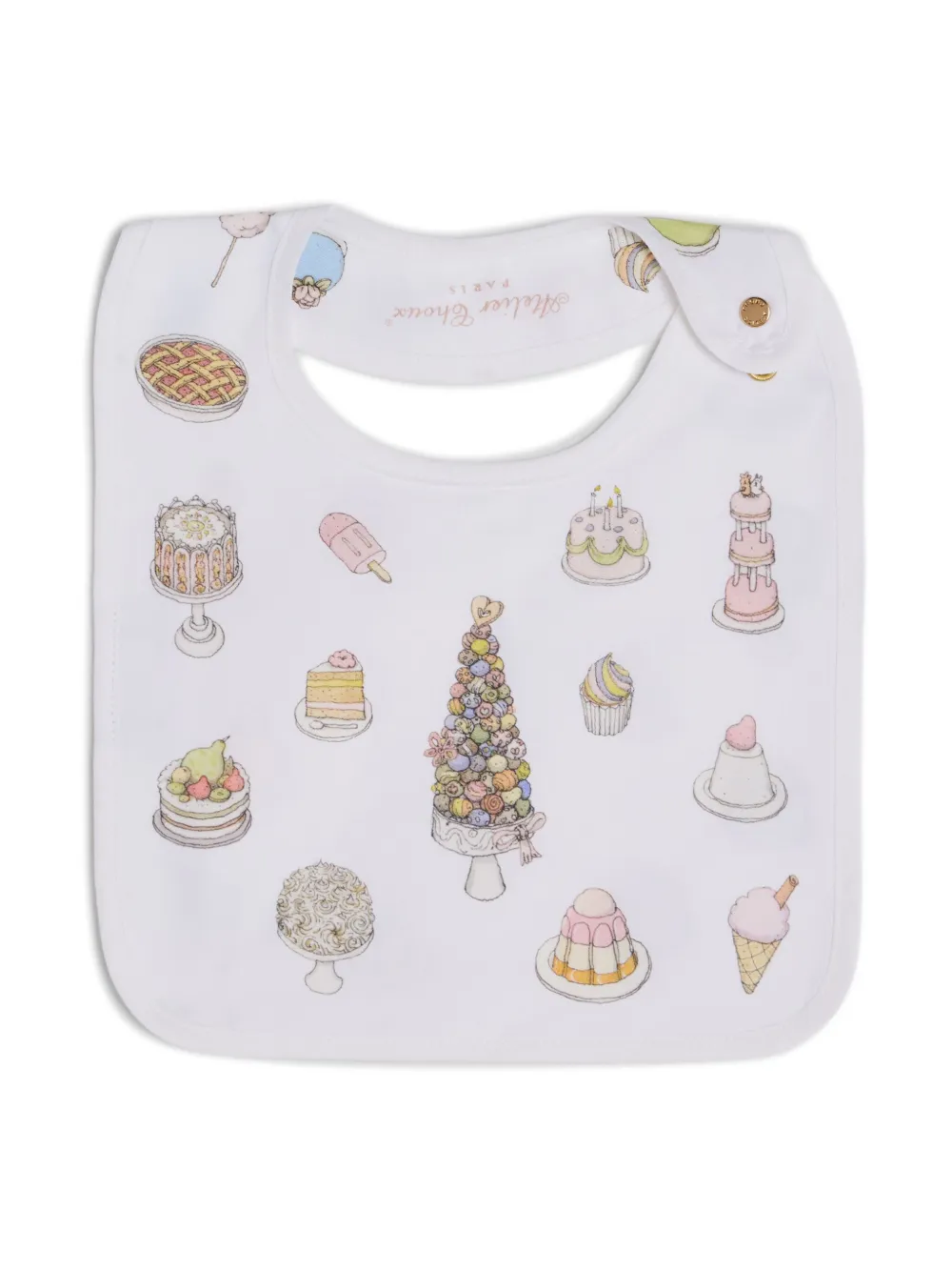 

Нагрудник Sweetie Pie из органического хлопка Atelier Choux, белый