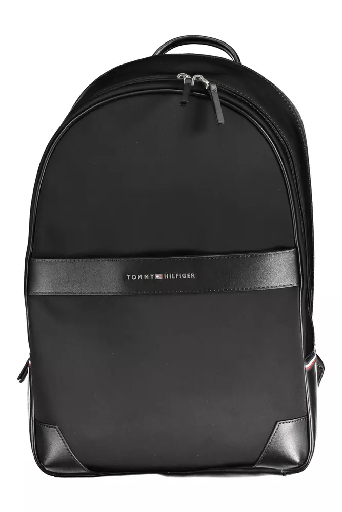 

Черный полиэтиленовый мужской рюкзак Tommy Hilfiger