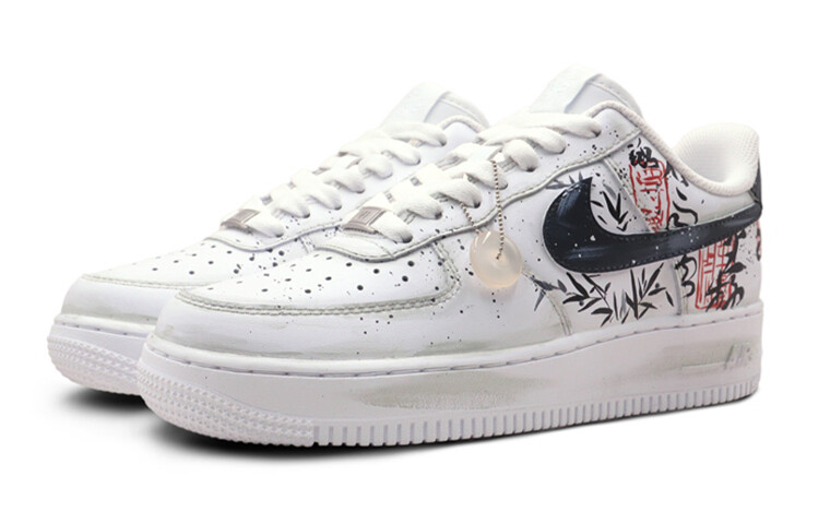 

Кроссовки Nike Air Force 1 Skateboard Shoes Women's Low-Top White Black, Черный, Кроссовки Nike Air Force 1 Skateboard Shoes Women's Low-Top White Black