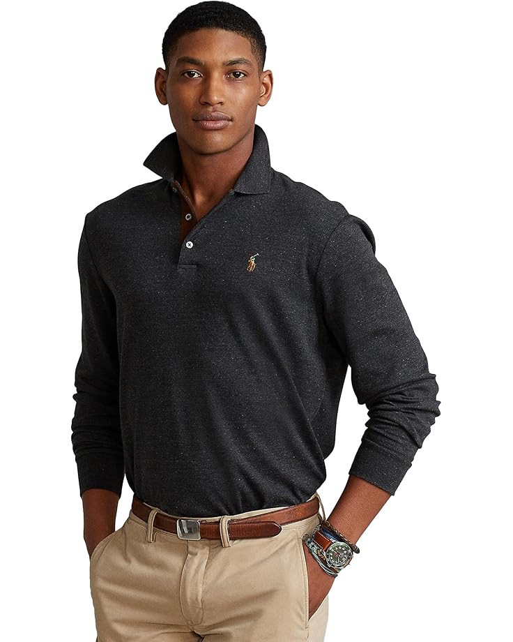 

Мужская поло Ralph Lauren Long Sleeve Polo Polo Ralph Lauren, Black Marl Heather, Черный, Мужская поло Ralph Lauren Long Sleeve Polo Polo Ralph Lauren, Black Marl Heather