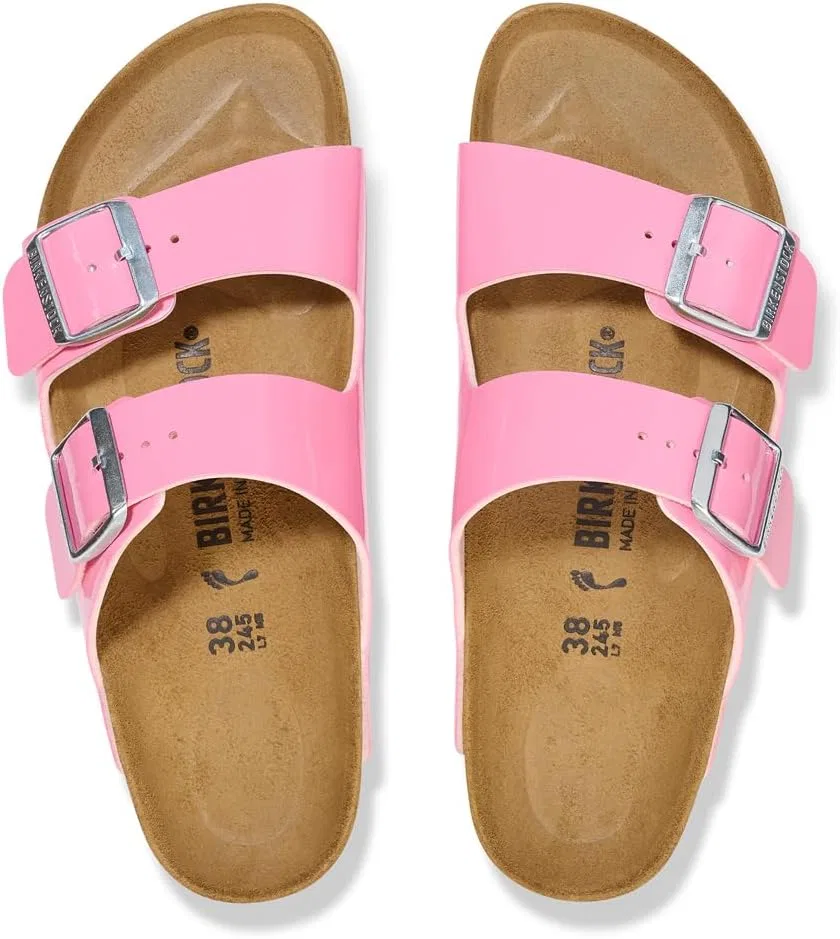 Лакированные сандалии унисекс BIRKENSTOCK Arizona BS Birko-Flor, Pink — фото 2
