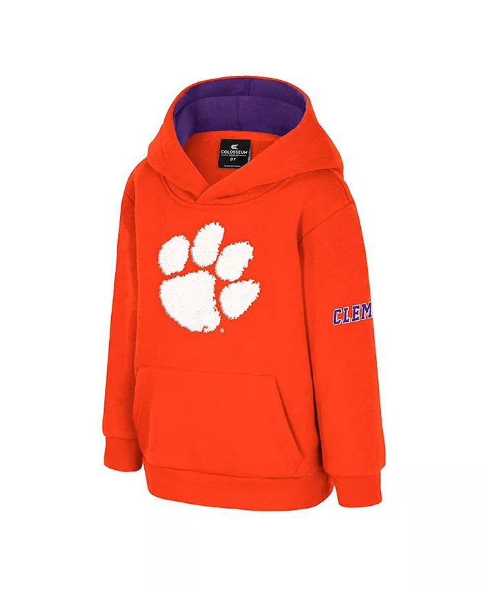 Детская оранжевая толстовка Clemson Tigers с большим логотипом Volume Fleece Colosseum — фото 2