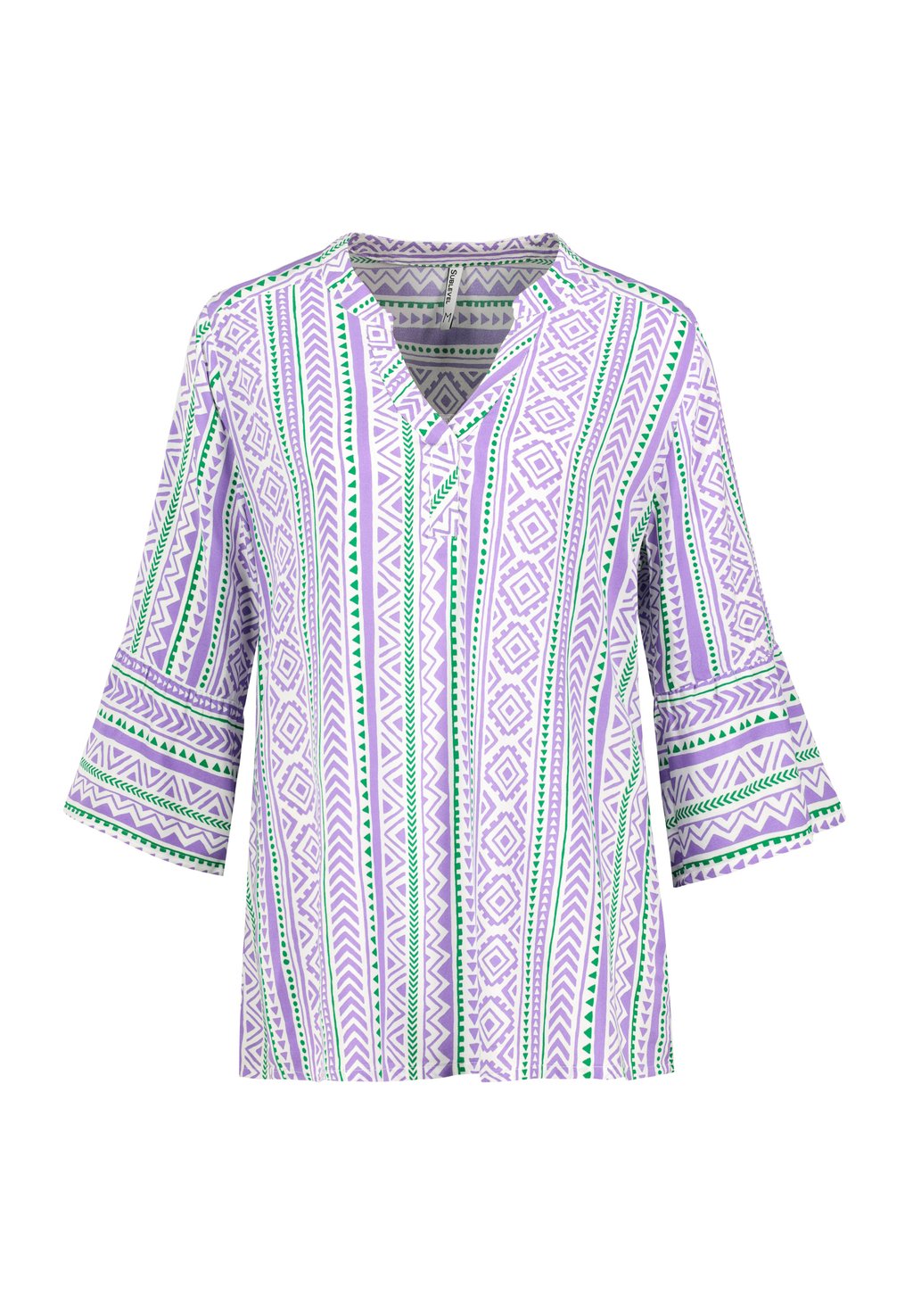 

Блуза GEMUSTERTE BOHO MIT TROMPETENÄRMELN Sublevel, сиреневый