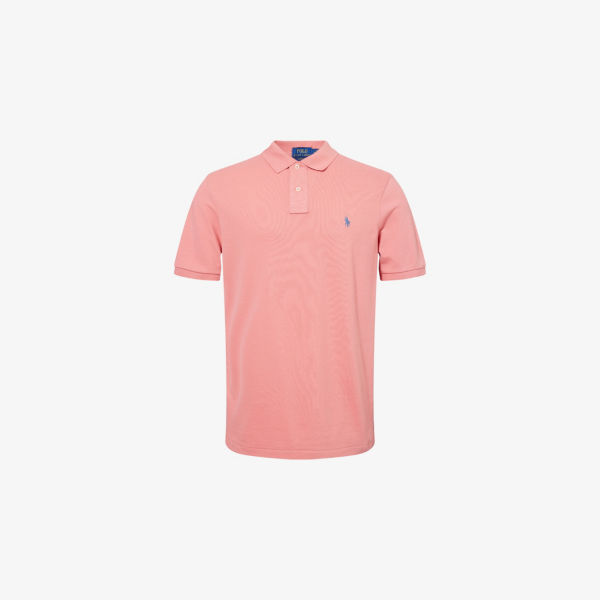 

Брендированная поло с коротким рукавом из пике с вышивкой Polo Ralph Lauren, мультиколор