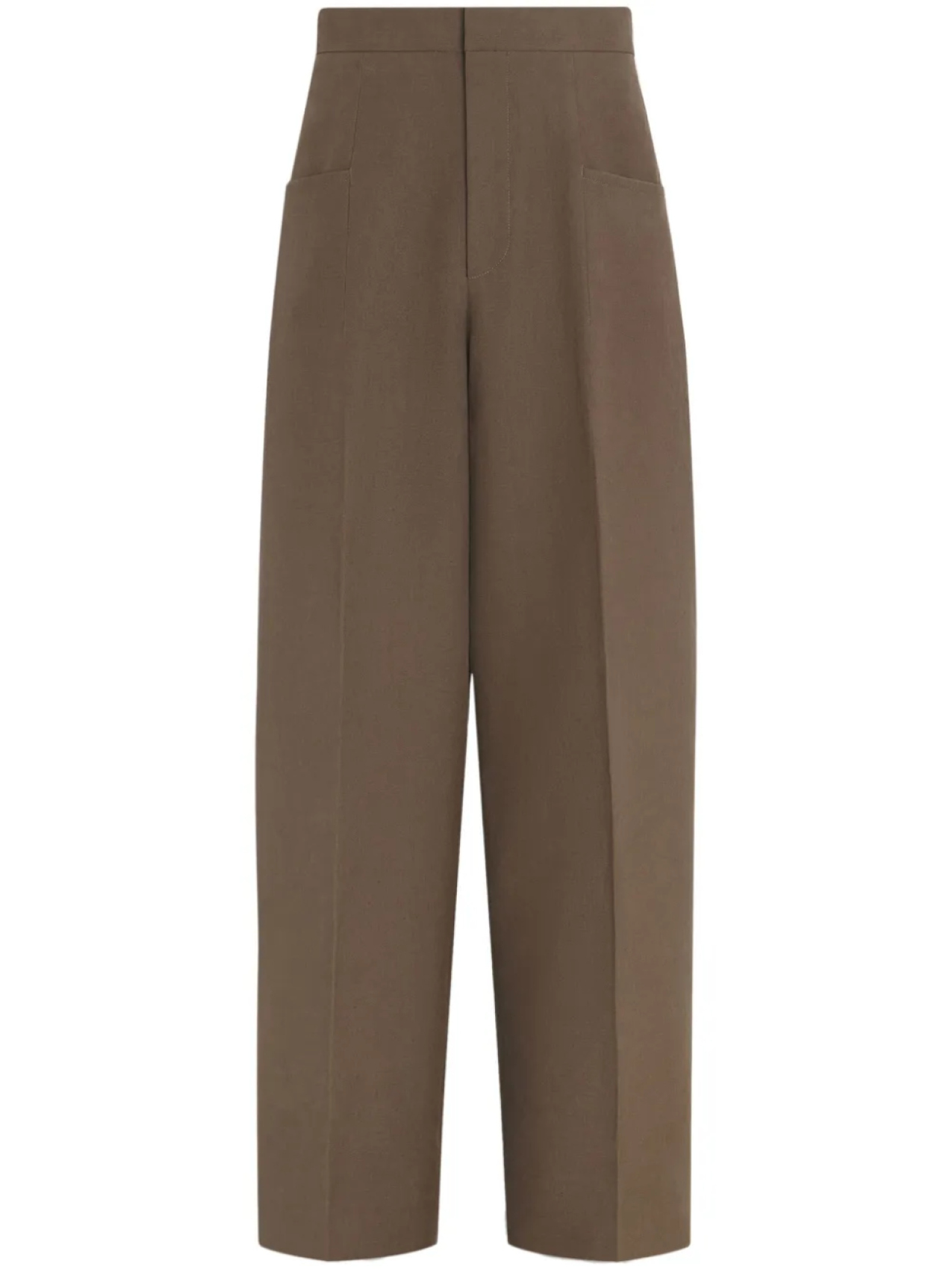 

Льняные брюки Zegna, коричневый