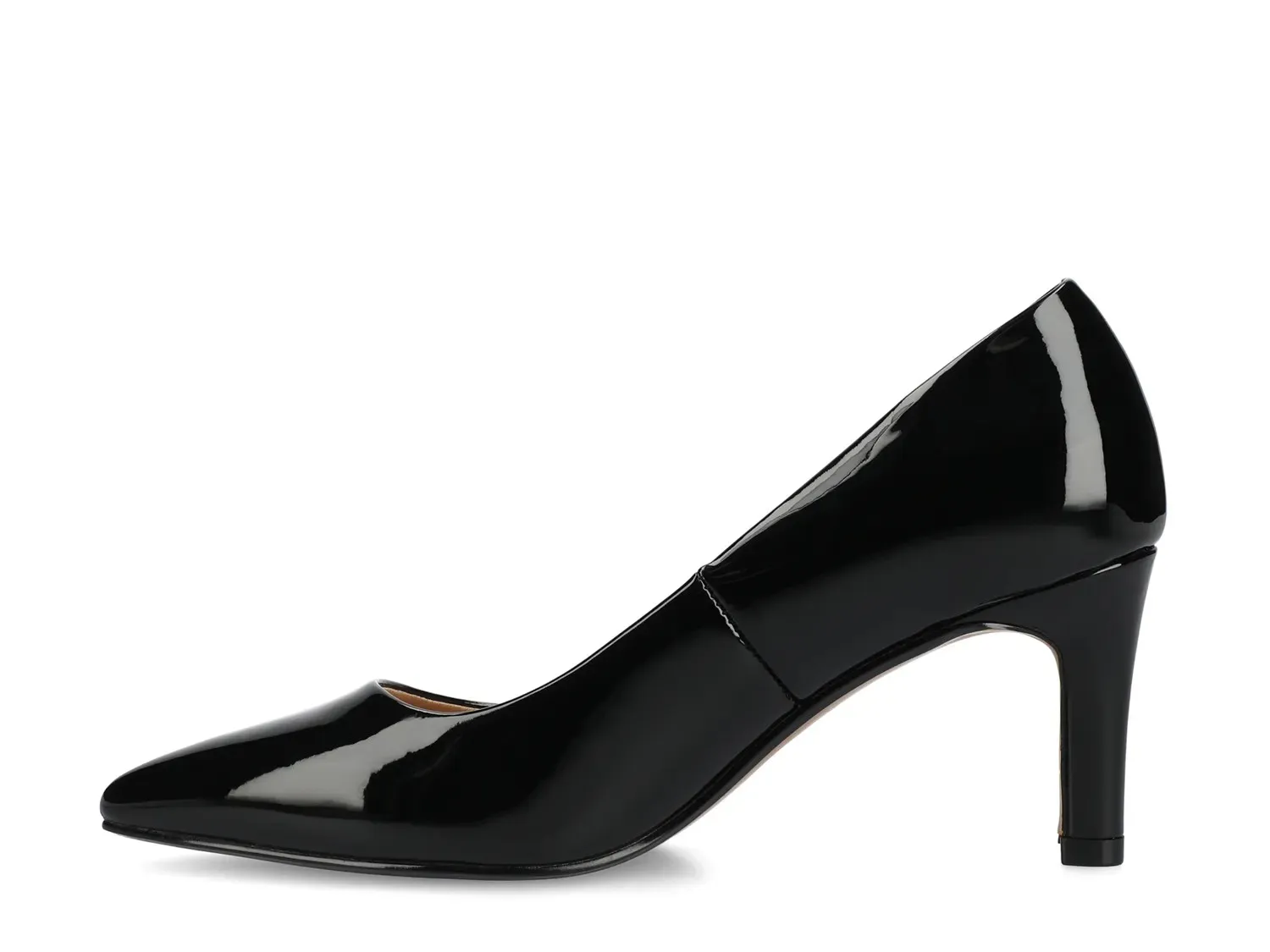 Туфли-лодочки Scylee Pump из коллекции Journee, черные лакированные — фото 4