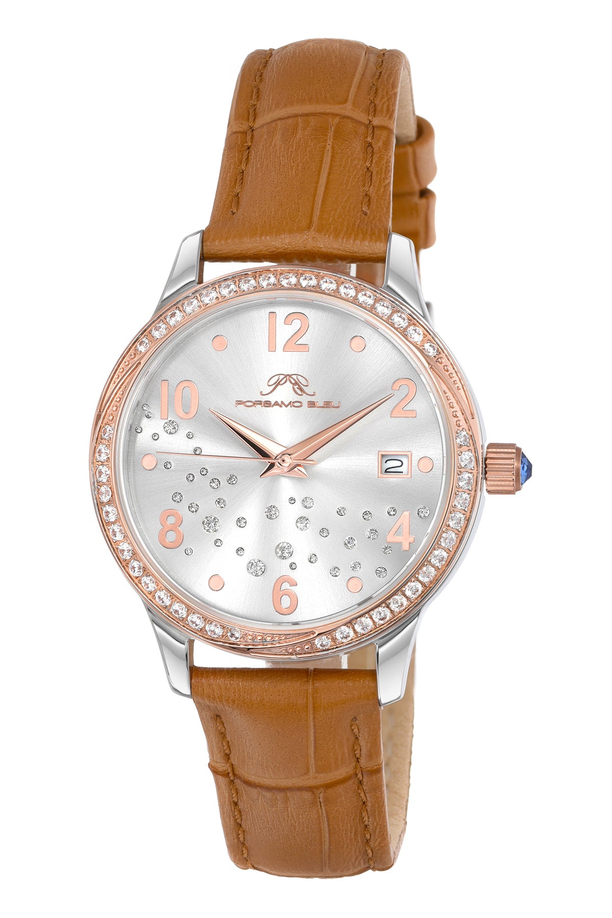 

Женские часы Ruby Congnac Crystal Porsamo Bleu, цвет brown/cognac