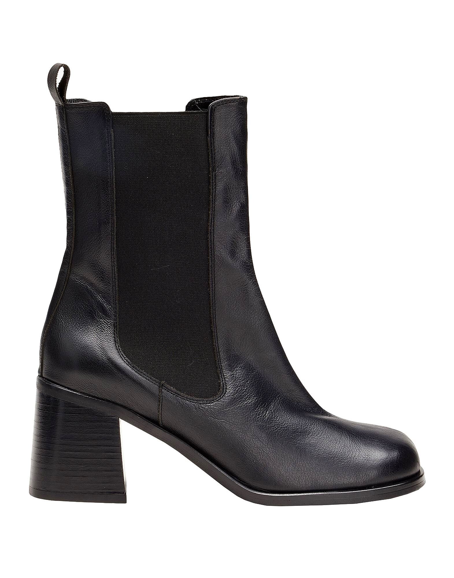 Ботильоны Leather Heeled Chelsea Boots 8 By Yoox, черный