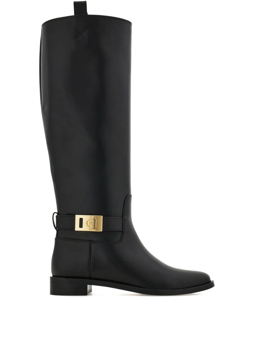 Сапоги с пряжкой Hug Ferragamo, черный