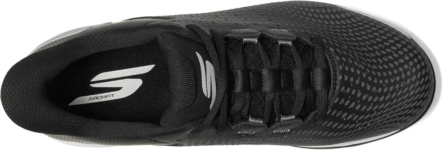 Мужские кроссовки Skechers Viper Court Reload с легким надеванием без рук, черно-белый — фото 2