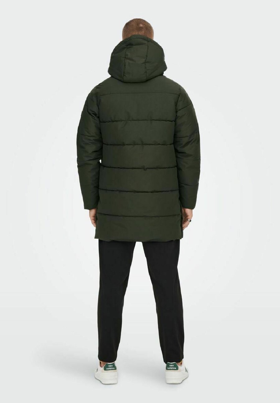 

Зимнее пальто ONSCARL QUILTED OTW Only & Sons, темно-зеленый