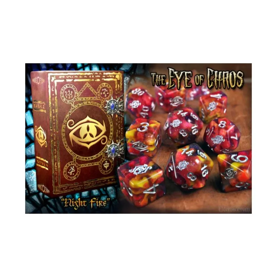 

Набор Poly Set — Eye of Chaos, Mythic Night Fire Edition (10), Elder Dice