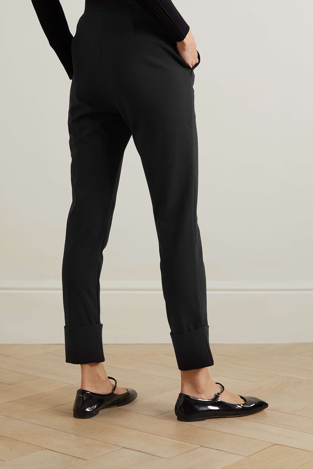 

MAX MARA укороченные брюки Sevres из джерси, черный