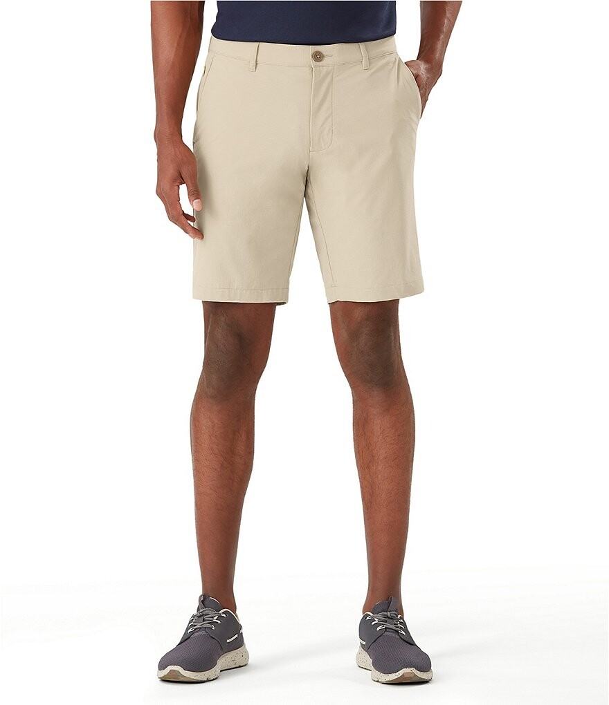 

Tommy Bahama Big & Tall Flat Front Chip Shot 10 & 11Шорты по внутреннему шву, бежевый