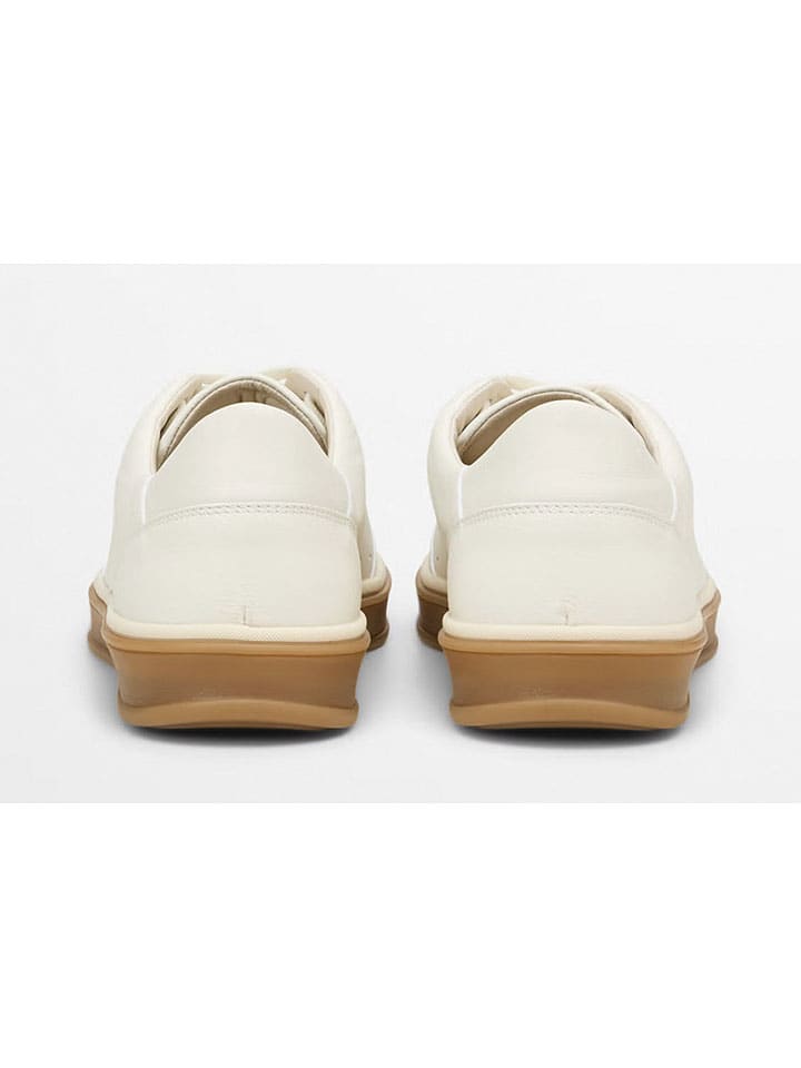 Marc O'Polo Shoes Кожаные кроссовки "Энрике" кремового цвета — фото 3