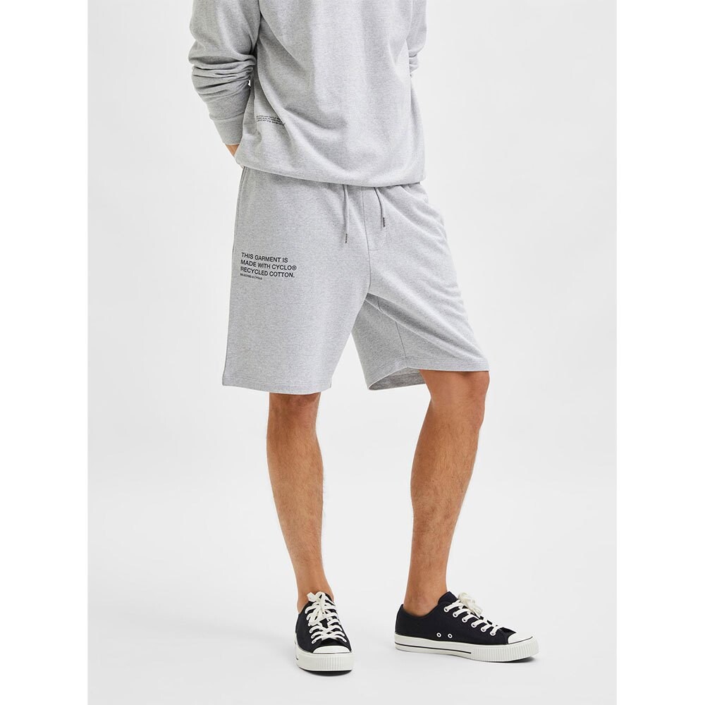 

Шорты Selected Loose Aaren Sweat, серый