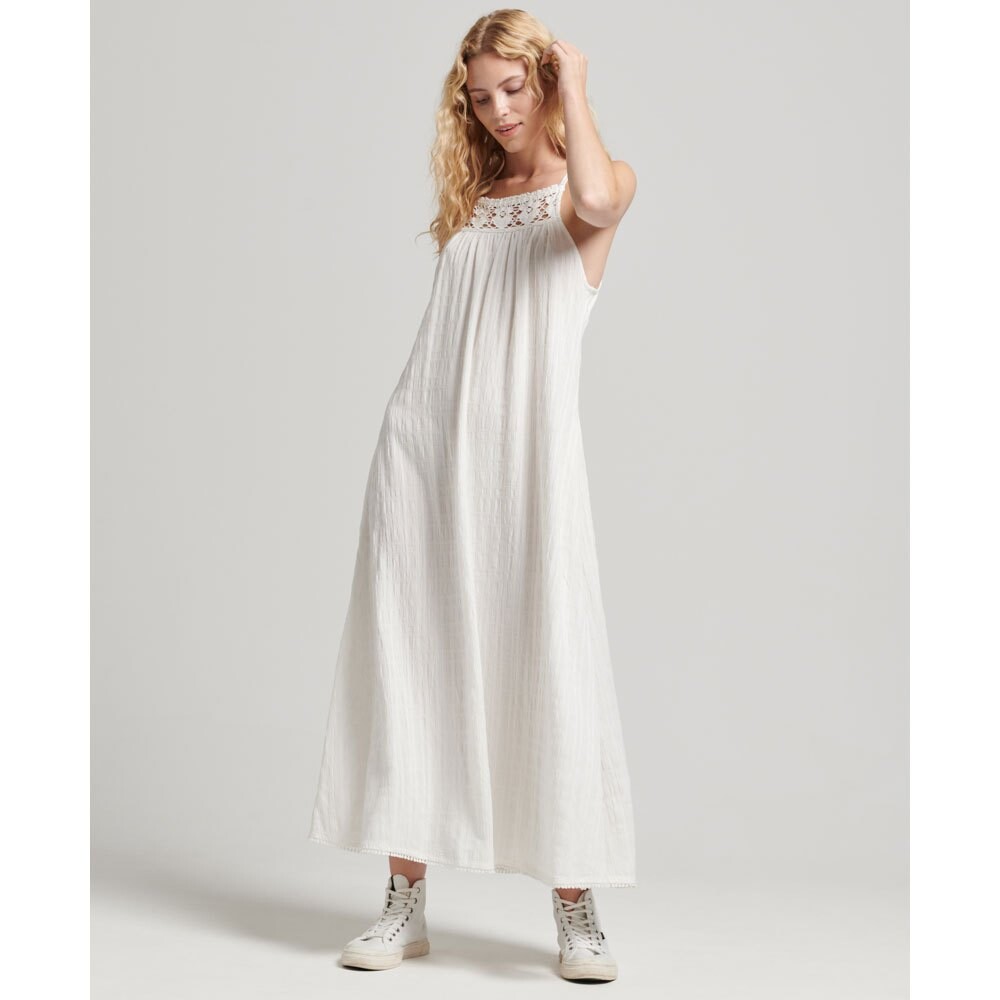 

Платье Superdry Vintage Long Halter Cami, бежевый