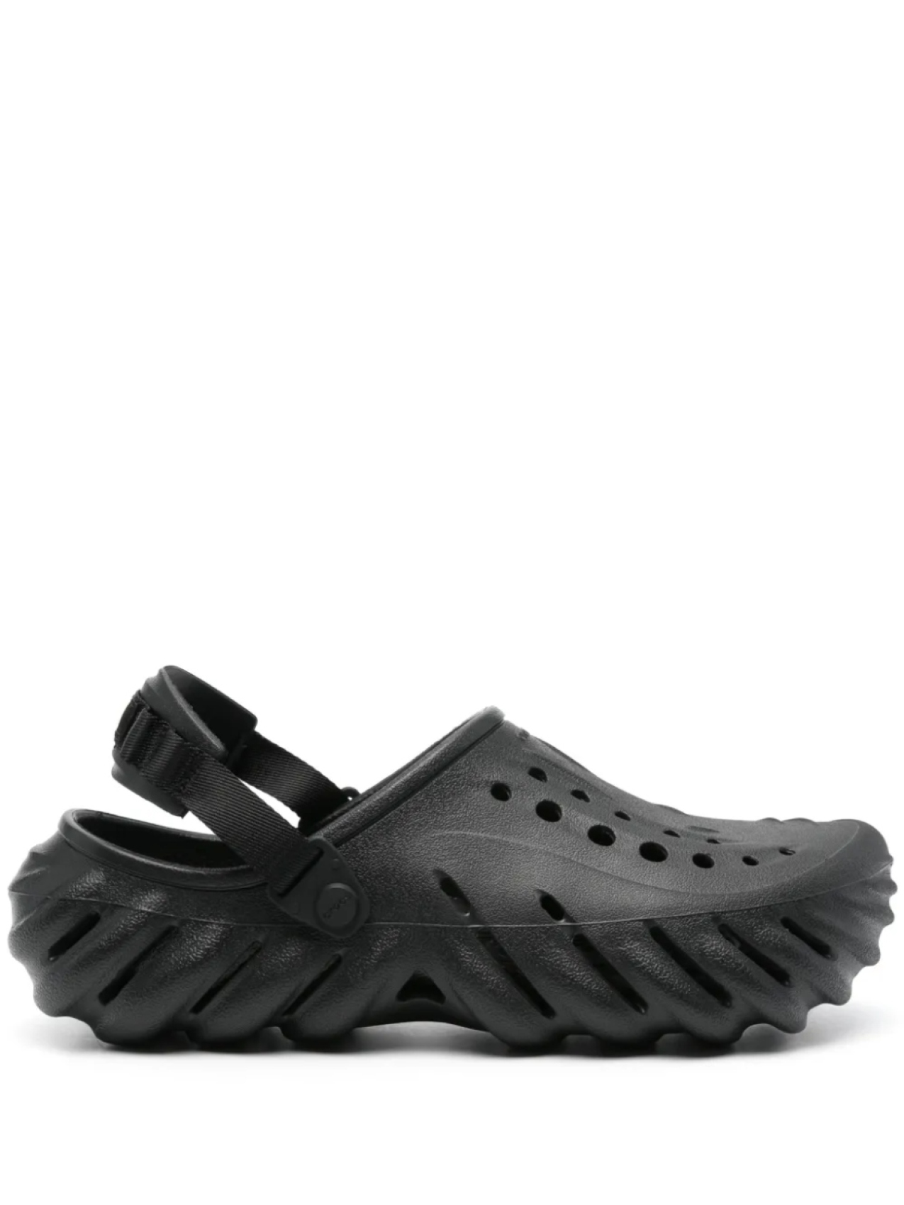 Клоги Echo с тисненым логотипом Crocs, черный