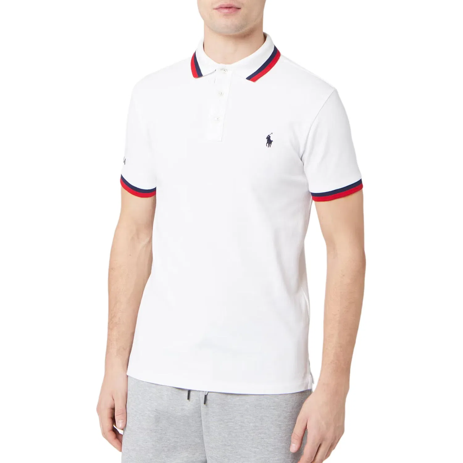 Поло мужское белое Polo Ralph Lauren