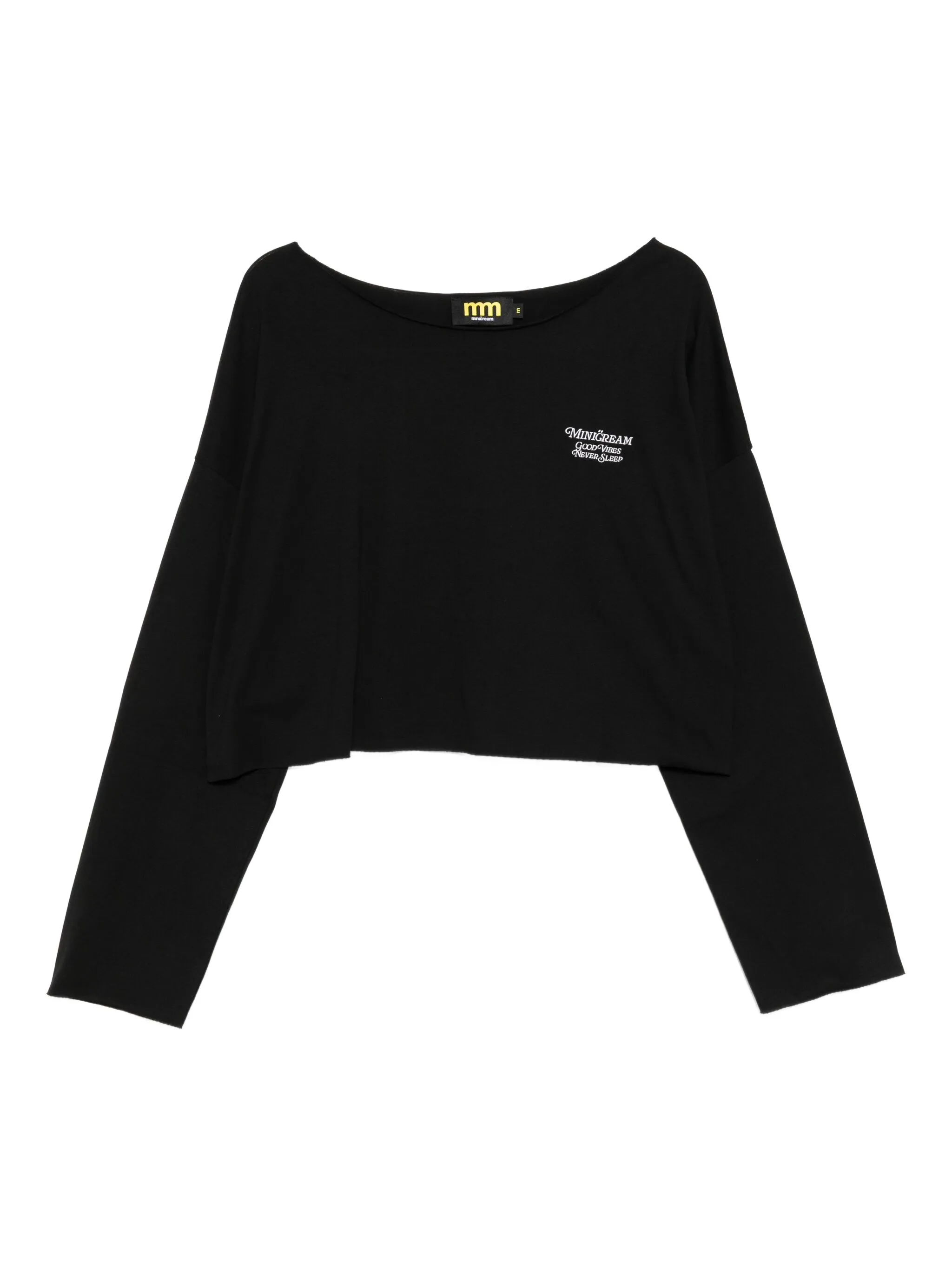 

Комплект из футболки и брюк с вышитым логотипом Mini Cream, черный