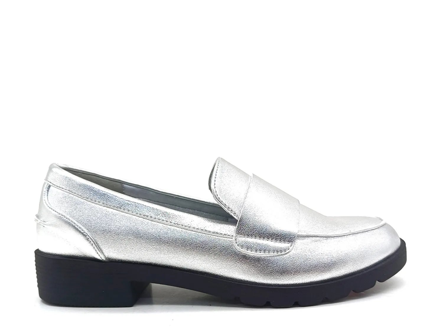 Лоферы Reaction Kenneth Cole Fern Loafer, серебряный — фото 2